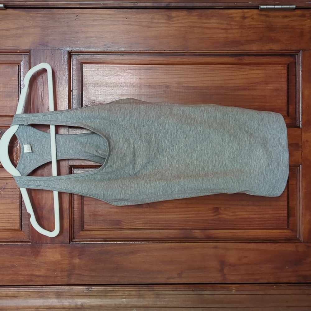Racerback tank with shelf bra